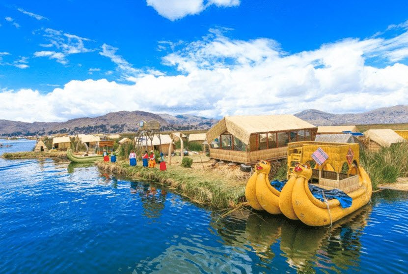 Uros Floating Islands, Lake Titicaca, Puno Region, Peru